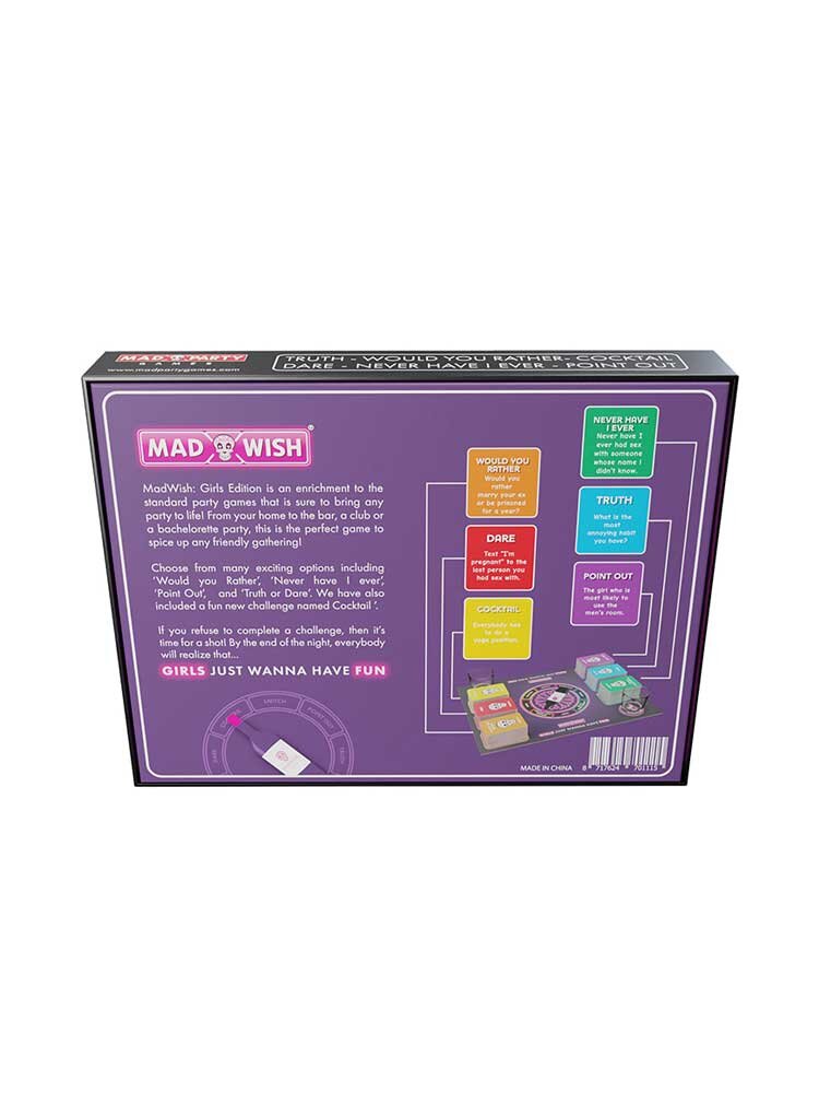 MadWish Party Drinking Board Game (Girls Edition) by Mad Party Games