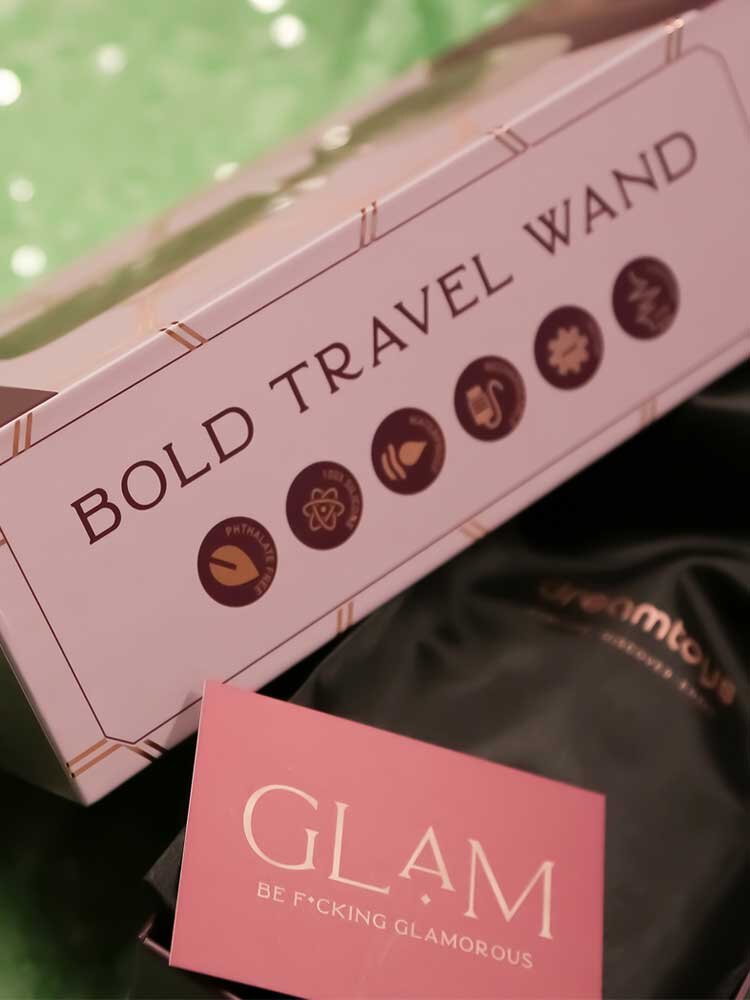 Glam Bold Travel Wand Vibrator Bordaeux Dream Toys