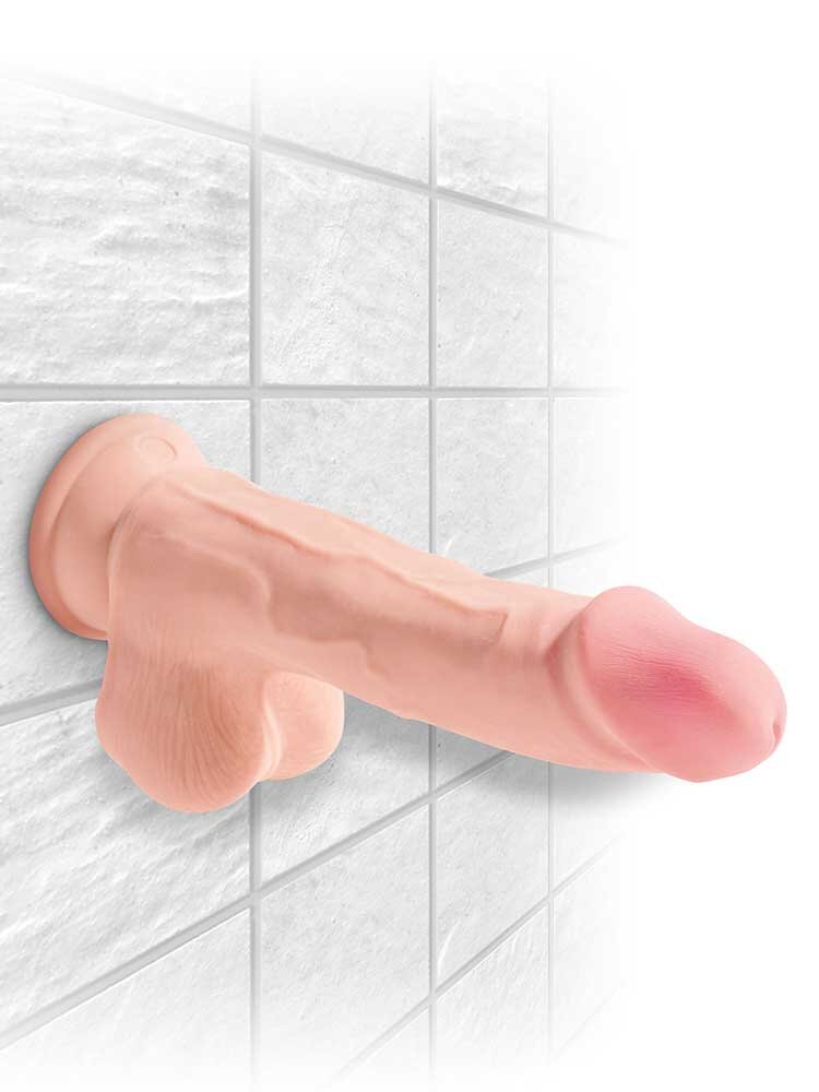 King Cock Plus Triple Density 19cm with Balls Natural by Pipedream