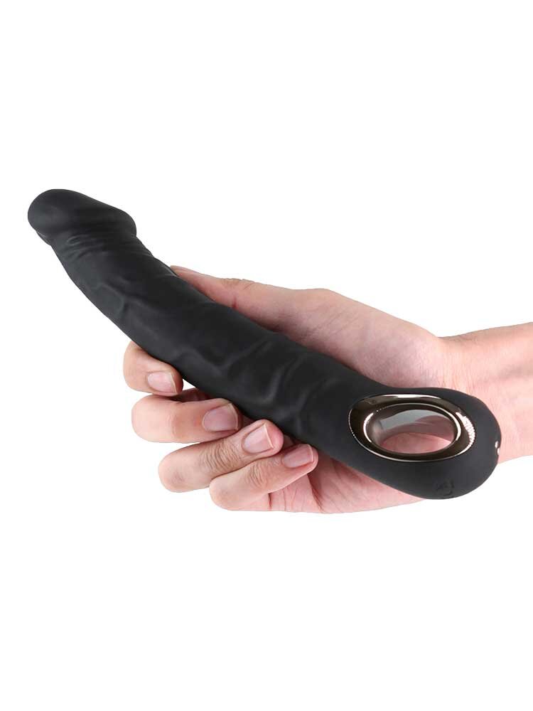 22.1cm Rimmer Flexible Realistic Vibratir Black NS Novelties