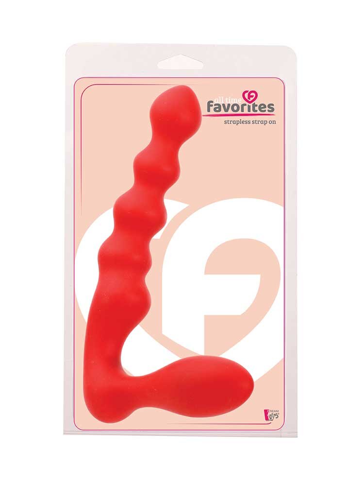 All Time Favorites Strapless Strap On Red by Dream Toys