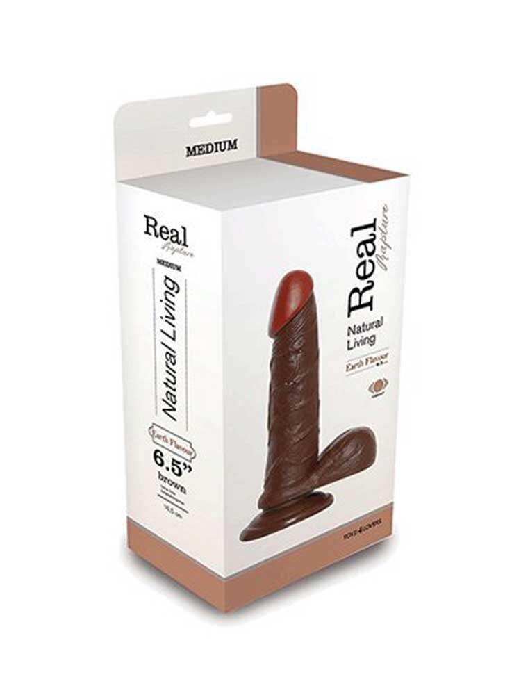 Real Rapture Vibrator 16.50cm Brown by Toyz4Lovers
