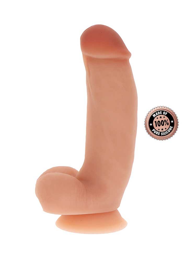 Get Real 17cm Silicone Dildo with balls Natural by ToyJoy