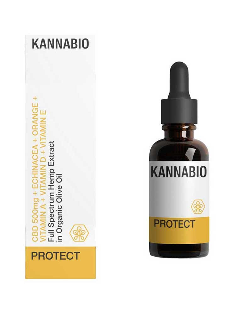 Protect για το ανοσοποιητικό (CBD 500mg+Εκχυλίσματα βοτάνων+Βιταμίνες) 10ml Kannabio