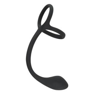 Cock & Ball Ring with Silicone Butt Plug Orion