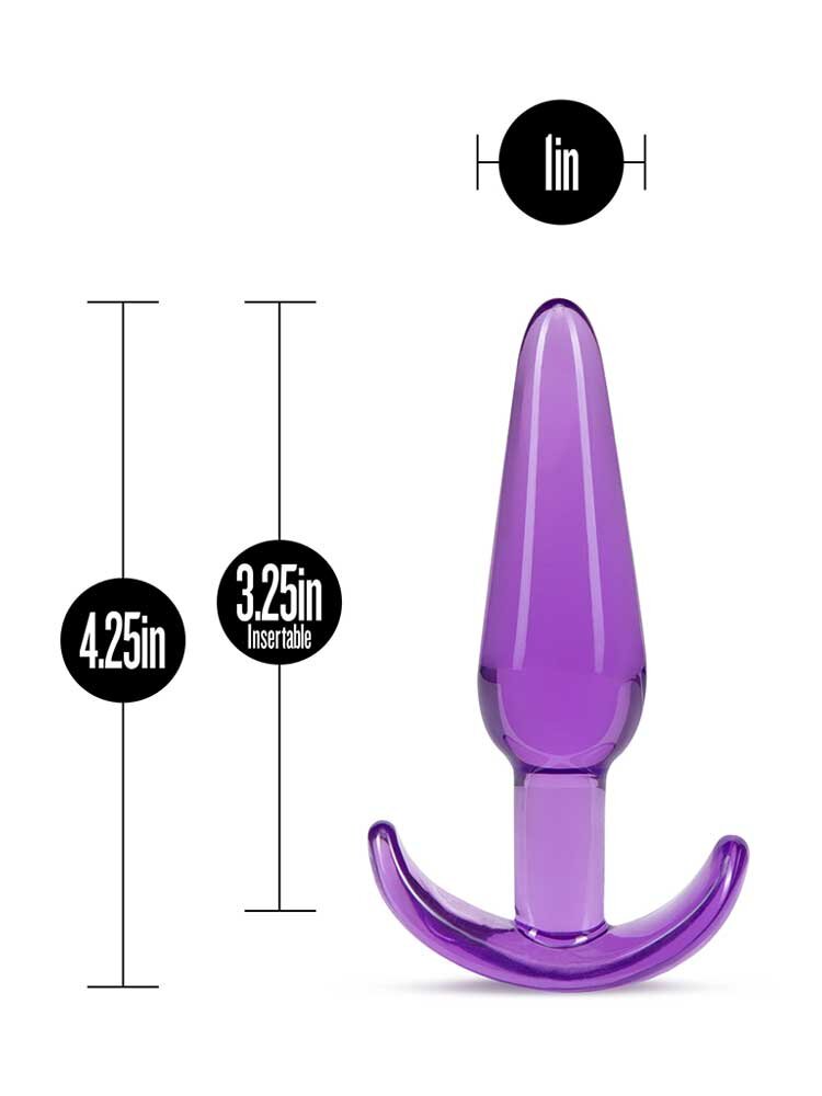 2.5cm Ø Slim Anal Plug B-Yours Purple 10.8cm Blush Novelties