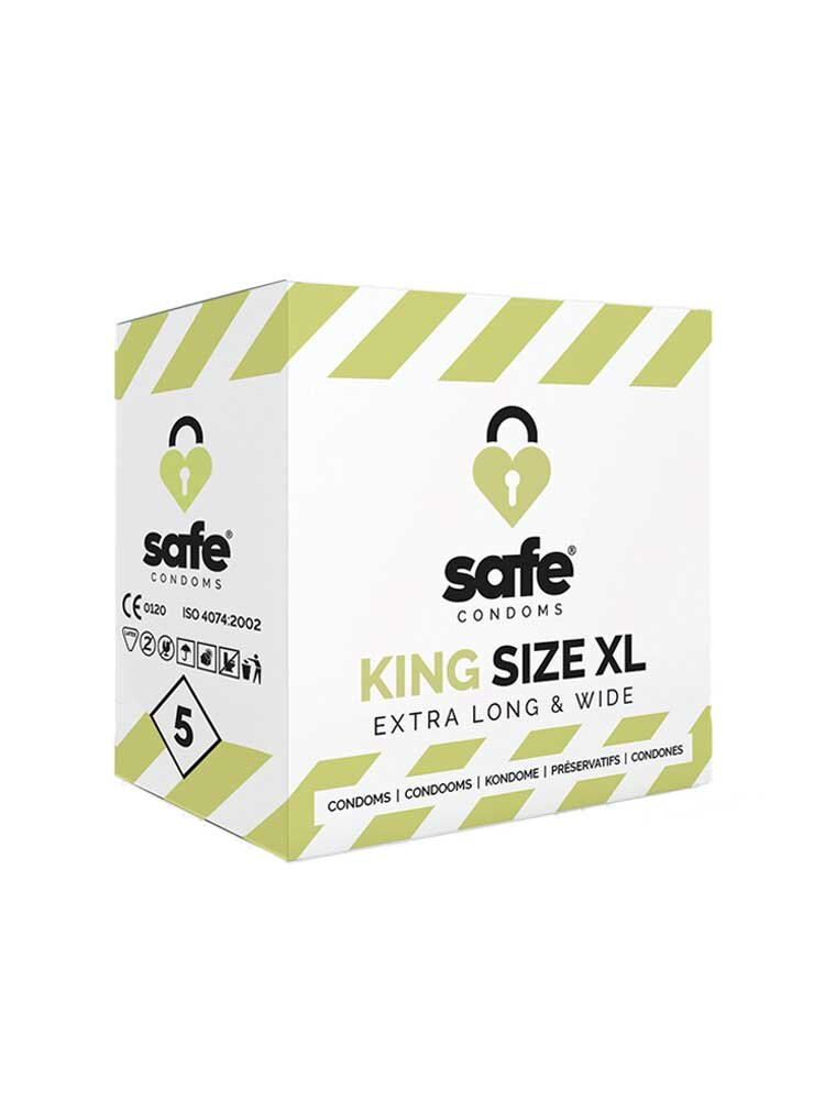 King Size XL 5 pack Safe Condoms