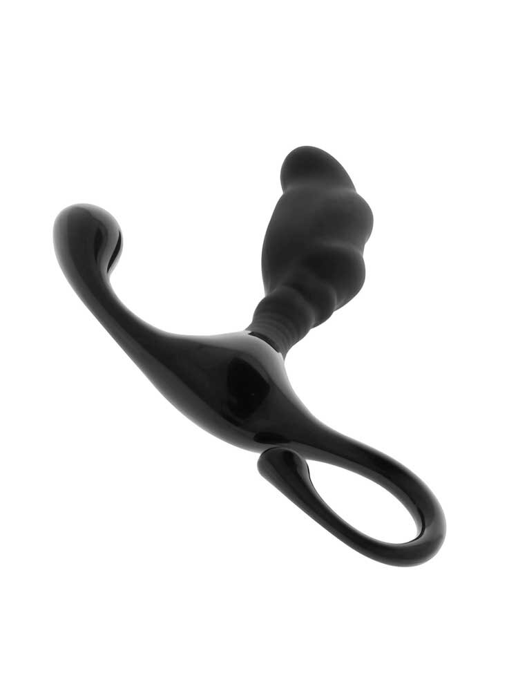 OhMama! Silicone Prostate Massager Black by DreamLove