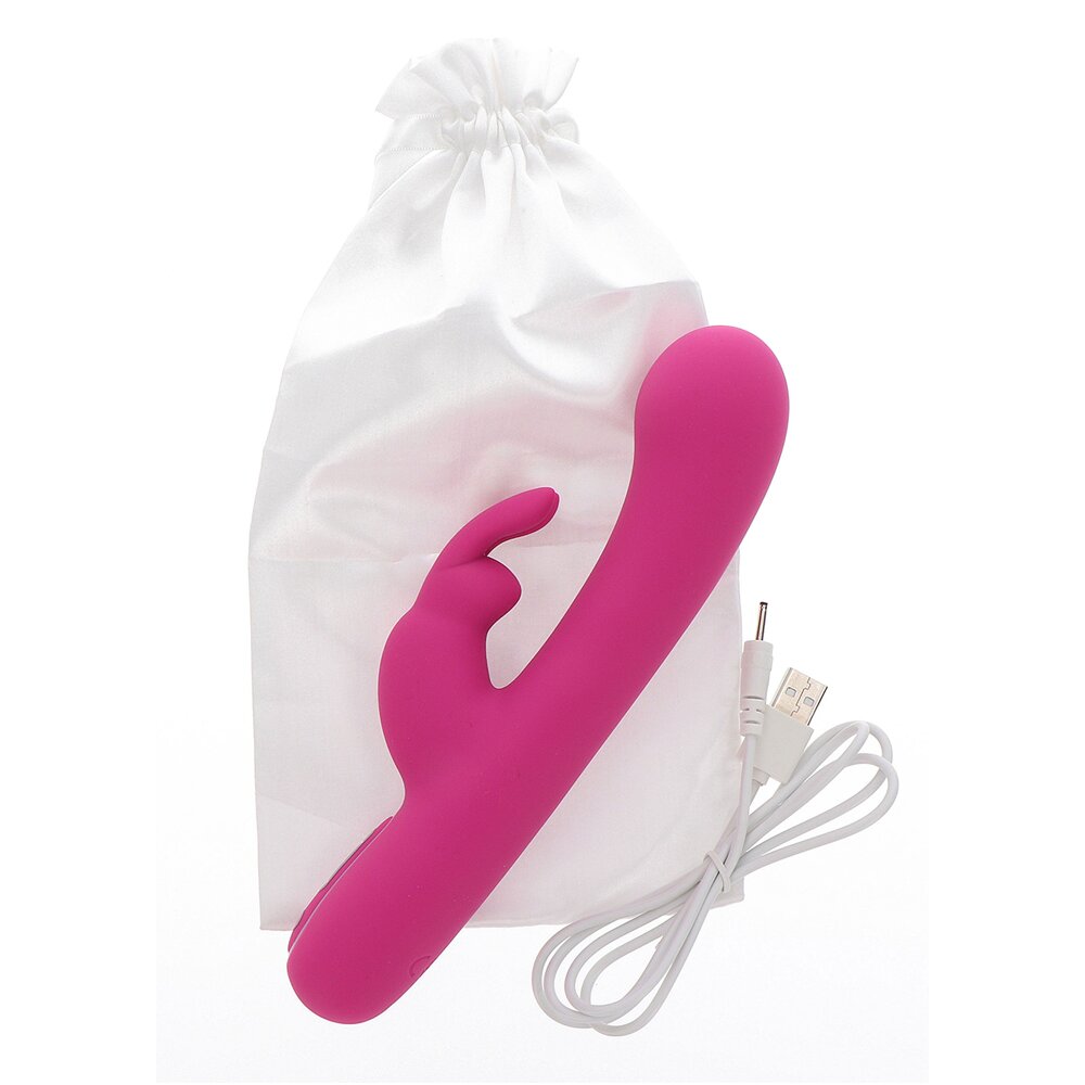21.5cm Exciting Love Rabbit Vibrator Pink by ToyJoy