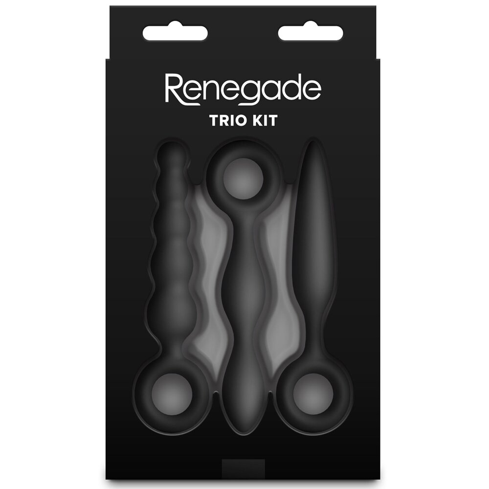 3.4cm Ø Renegade Trio Anal Plug Silicone Kit NS Novelties
