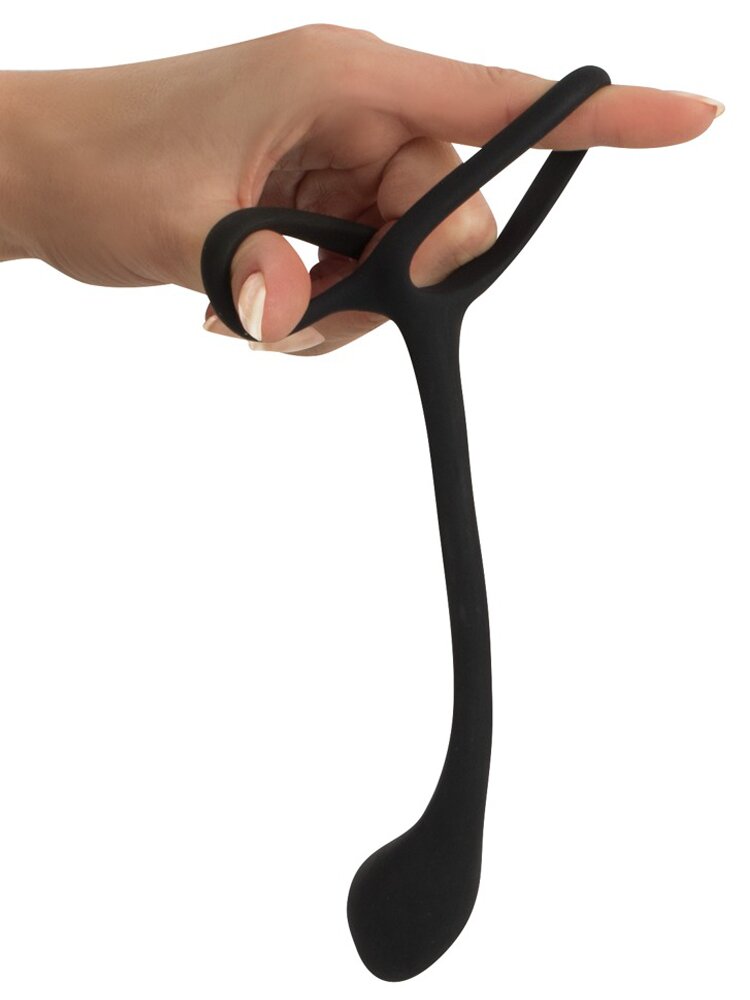 Cock & Ball Ring with Silicone Butt Plug Orion