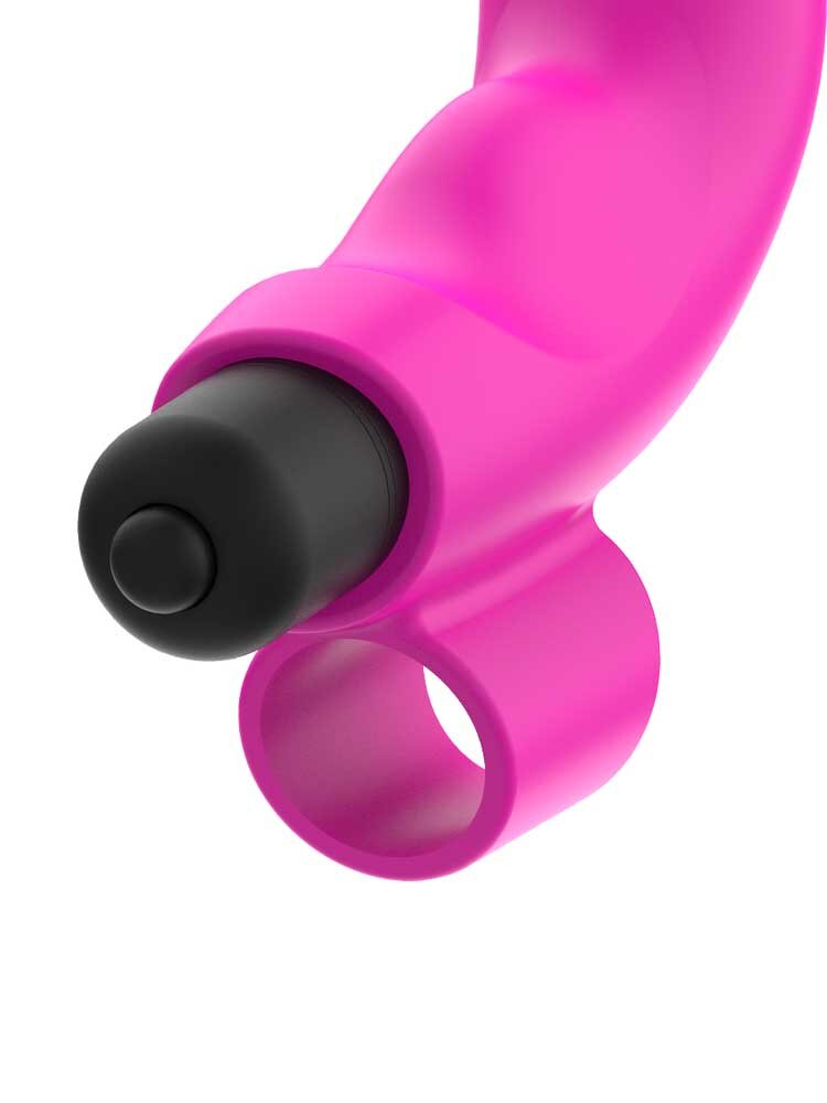 OHMama! Thimble Finger Clitoral Vibrator Neon Pink DreamLove