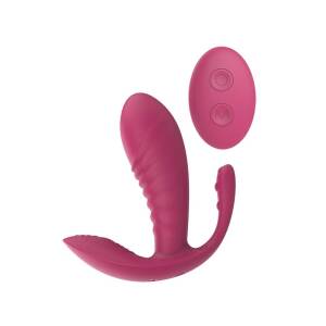 11.8cm Triple Pleasure G-Spot Vibe Remote Controlled Pink Dream Toys