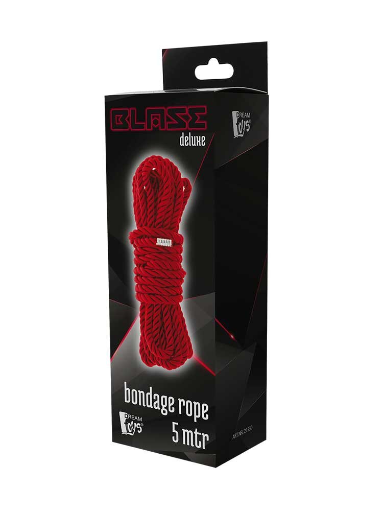 Blaze Deluxe Bondage Rope Red 5m Dream Toys