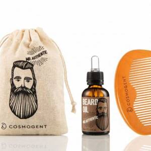 Mr. Authentic Beard Oil 30ml & Beard Hair Bundle Cosmogent