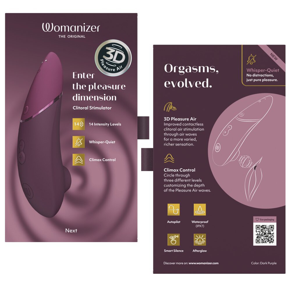 19.3cm Next Clitoral Stimulator Purple by The Original Womanizer