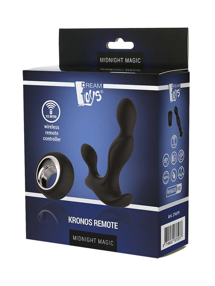 Kronos Remote Controlled Prostate Stimulator Black by Dream Toys