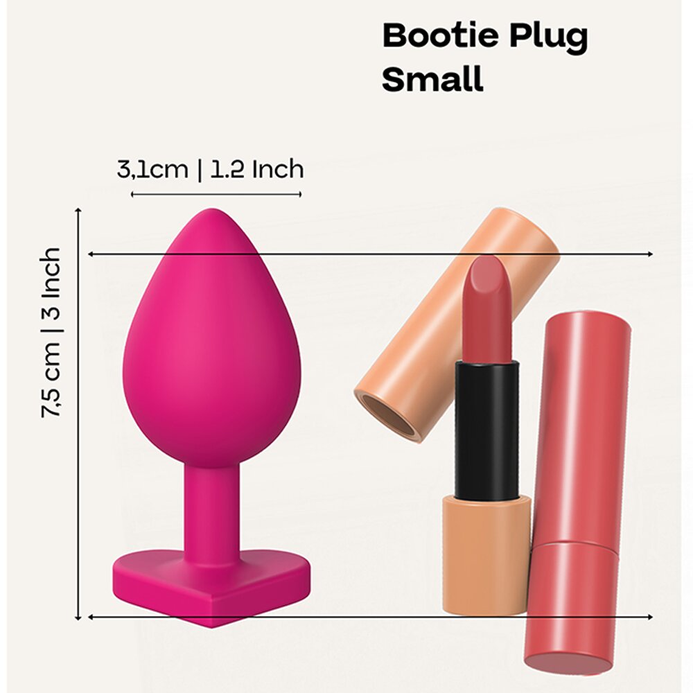 2.3cm Ø Heart Butt Plug Small Love Signal 7.2cm Dream Toys