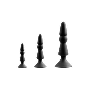 MenStuff 3 Piece Anal Cone Set Black by Dream Toys