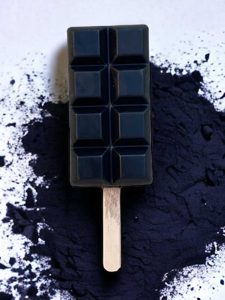 Detox Παγωτό Βάφλα με ενεργό άνθρακα  & άρωμα Μαύρο Ουντ 110gr Greek Alchemist