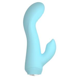 13.6cm Silky Touch Mini Rabbit Vibrator Blue Cuties Orion