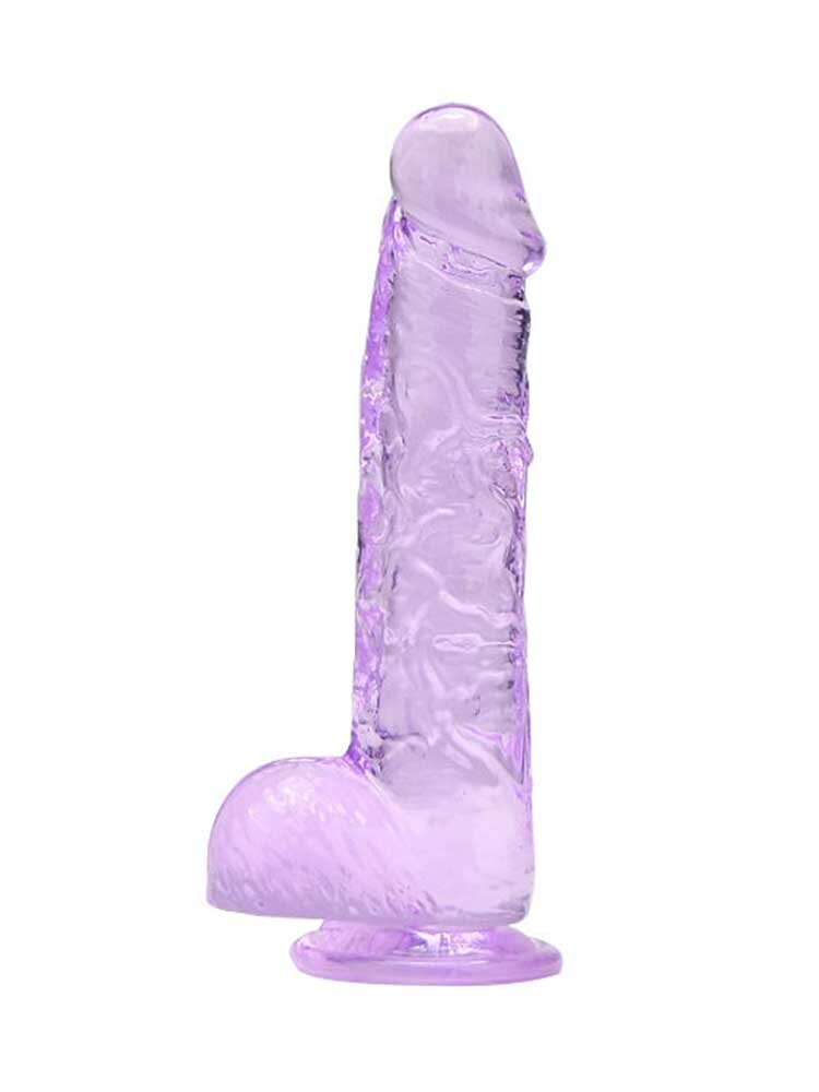 16.5cm Dildo with Balls Purple Loving Joy