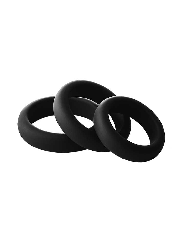 Ramrod Smooth Silicone Cock Ring 3Pack by Dream Toys