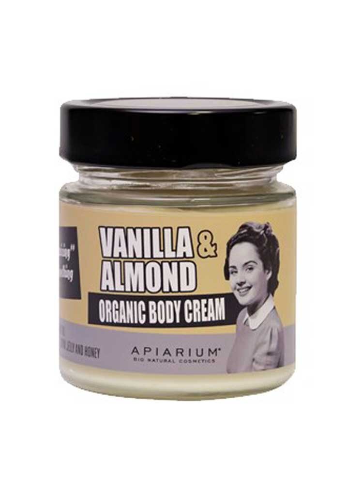 Βιολογική κρέμα σώματος Vanilla & Almond 200ml Apiarium
