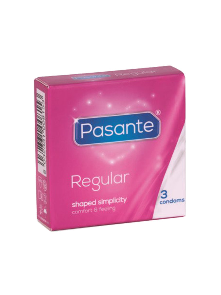 Regular Condoms 3 pack Pasante