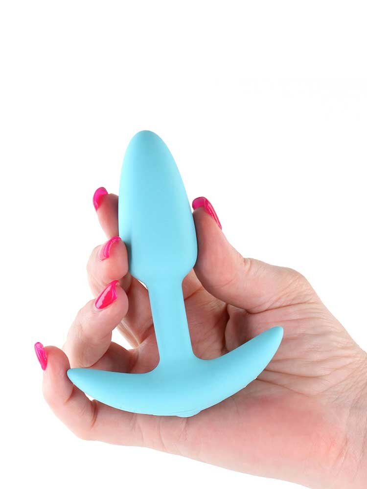 Techno App Controlled Vibrating Butt Plug Blue NSNovelties