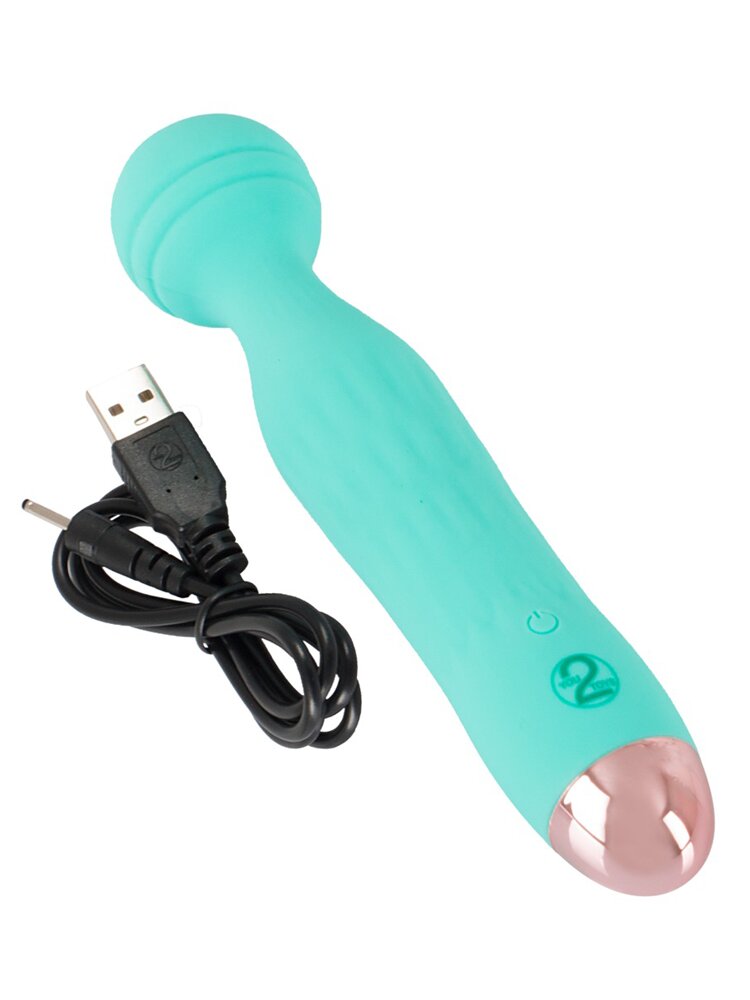 17.0cm Silk Touch Silicone Rechargable Wand Vibrator Orion