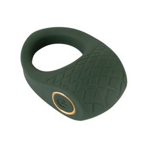 Luxurious Vibrating Silicone Cock Ring Emerald Love Orion