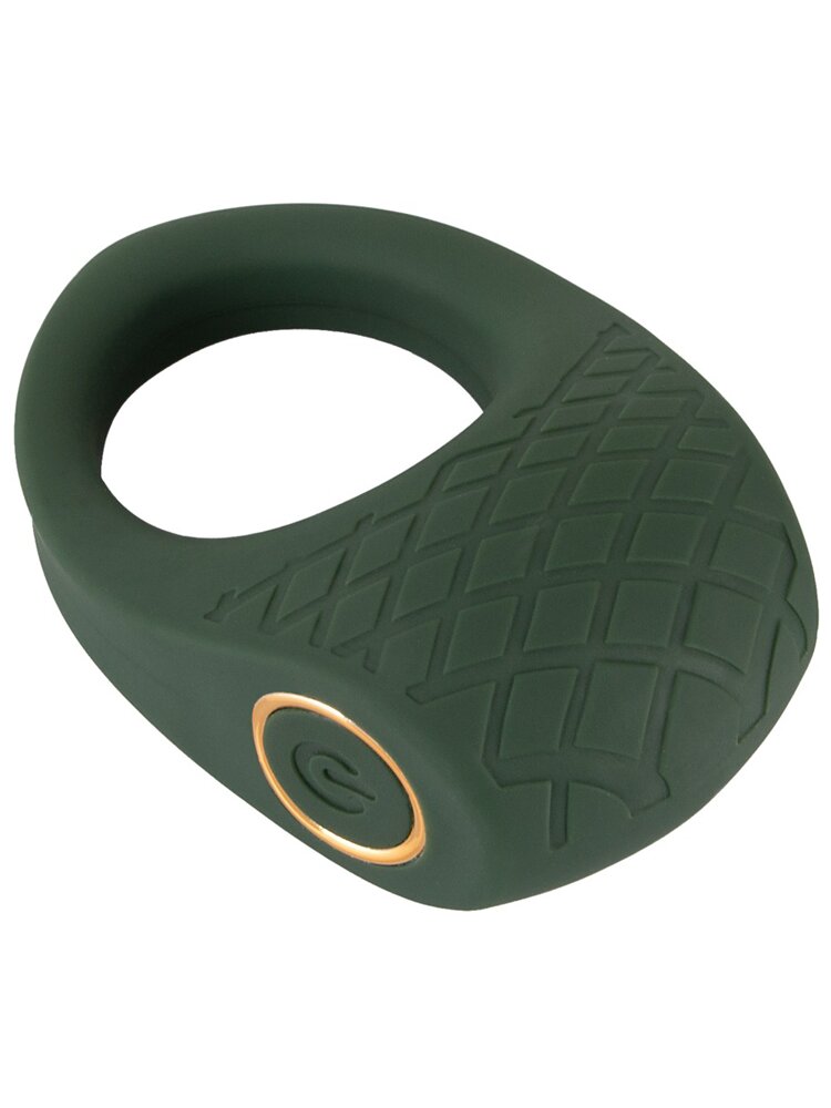 Luxurious Vibrating Silicone Cock Ring Emerald Love Orion