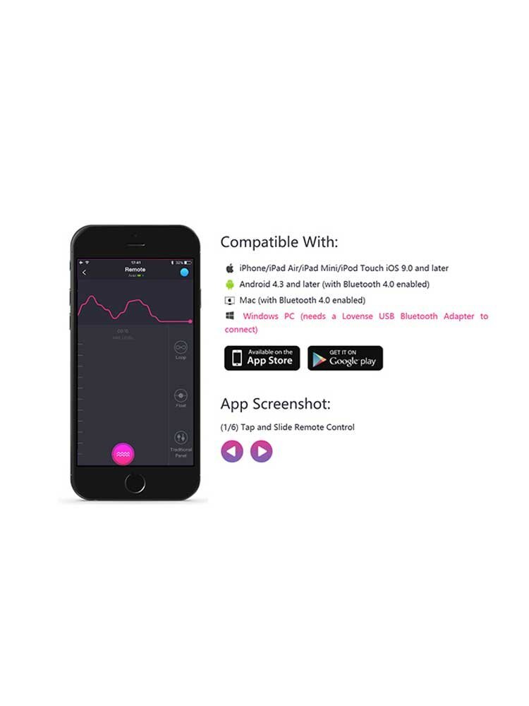 Lush 3.0 Wearable Bluetooth & Application Bullet Vibrator by Lovense