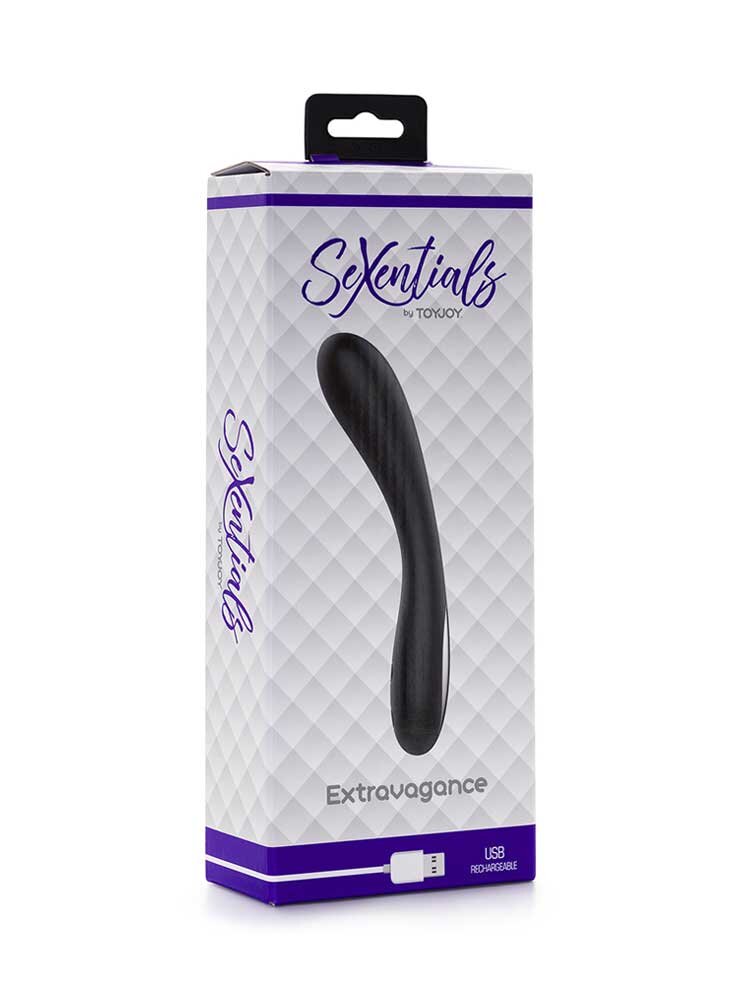 Extravagance Sexentials 16cm GSpot Vibrator Black by ToyJoy