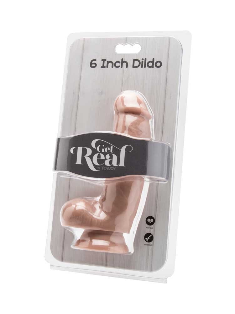 Get Real 15cm Dildo with balls White by ToyJoy