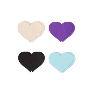 Heart 4 Colors B (4 Pairs) Pretty Pasties NS Novelties