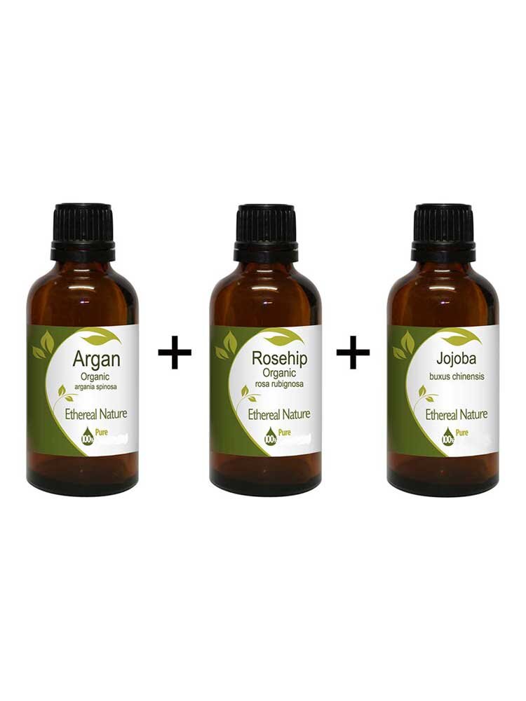 Anti-Age Power (Argan 30ml + Άγριο Τριαντάφυλλο 30ml + Jojoba 30ml) Nature & Body