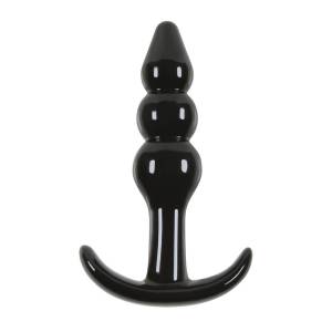 Jelly Rancher Ripple Black 11cm Plug by NS Novelties