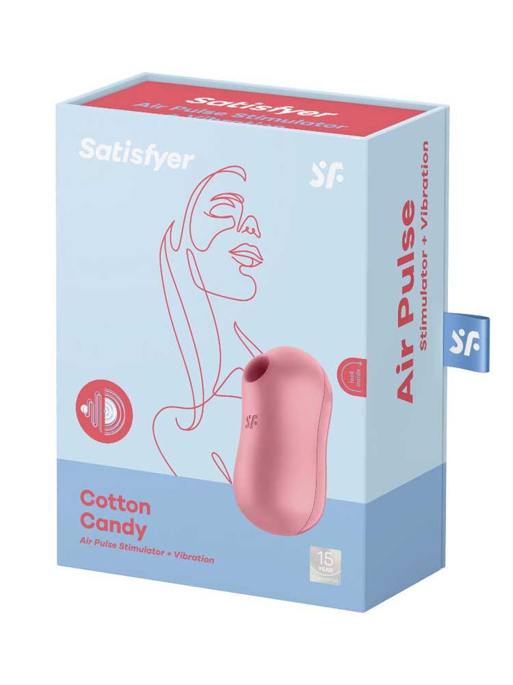 Cotton Candy Air Pulse Stimulator & Vibration Pink by Satisfyer