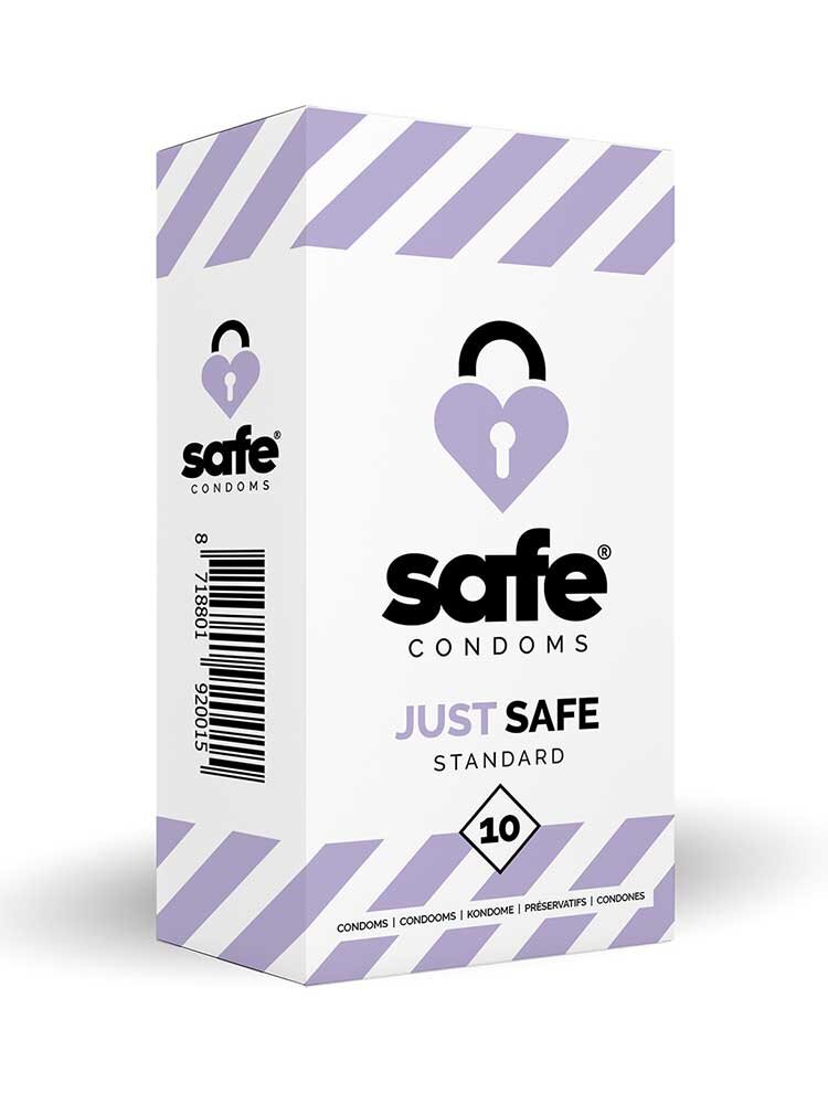 Just Safe Standard 10 Pack Safe Condoms