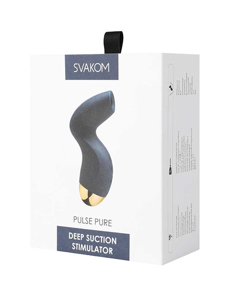 12.9cm Pulse Pure Air Pressure Vibrator Blue Svakom