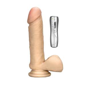 Real Stuff Realistic Vibrator 17.80cm with Remote by Dream Toys