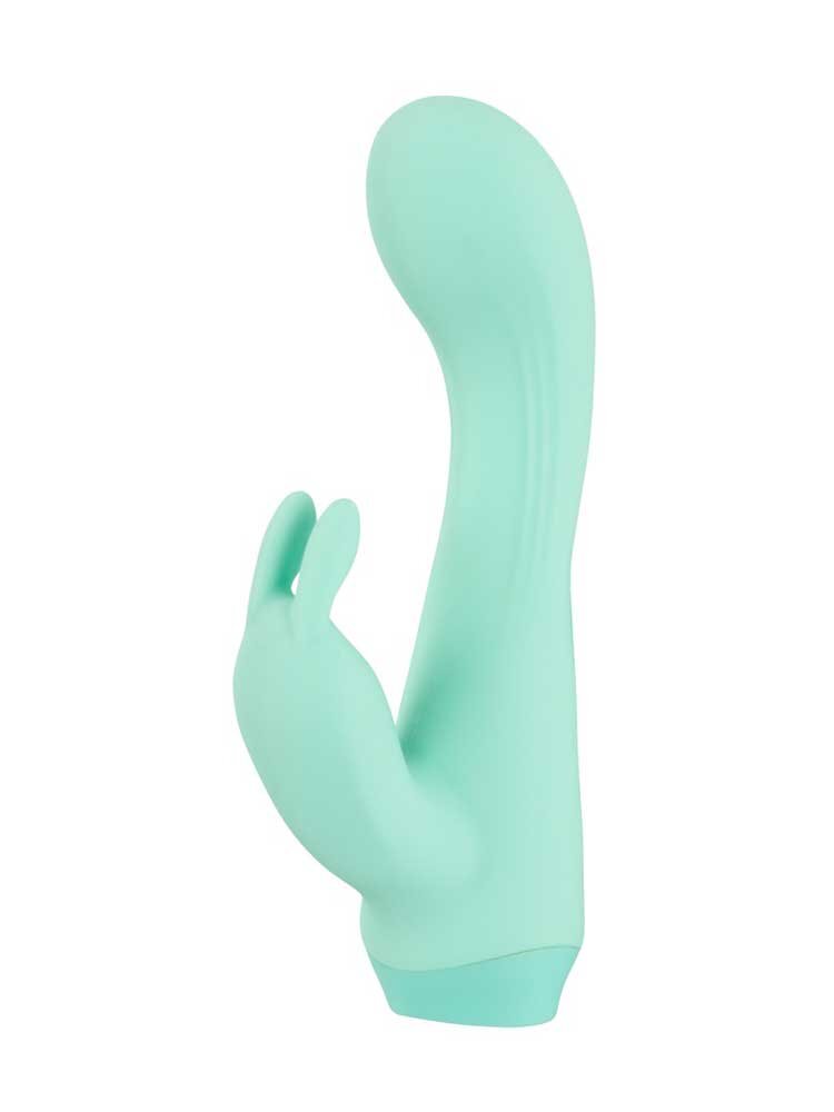 13.6cm Cuties Silky Touch Mini Rabbit Vibrator Green You2Toys