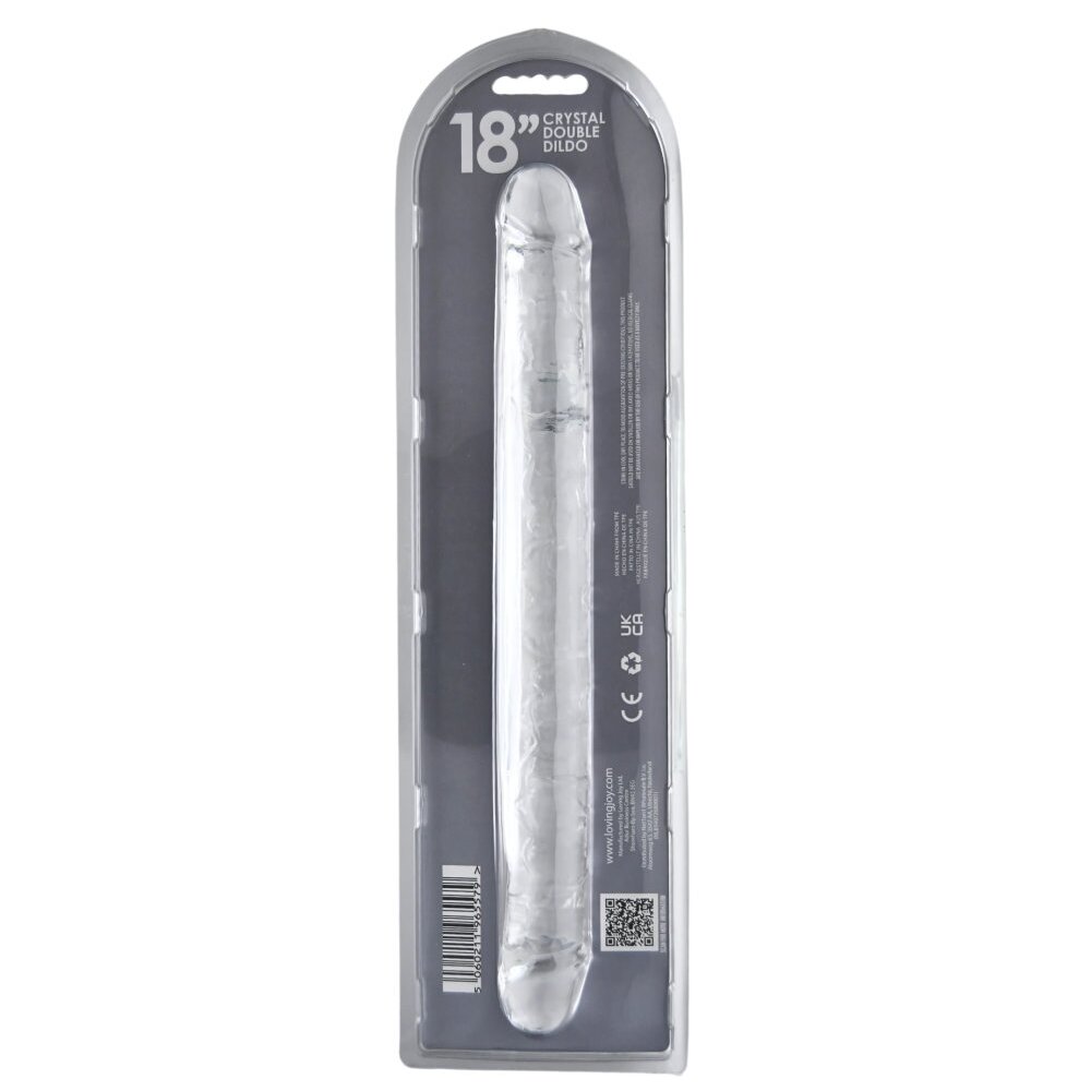 45.5cm Double Ended Dildo Clear Loving Joy
