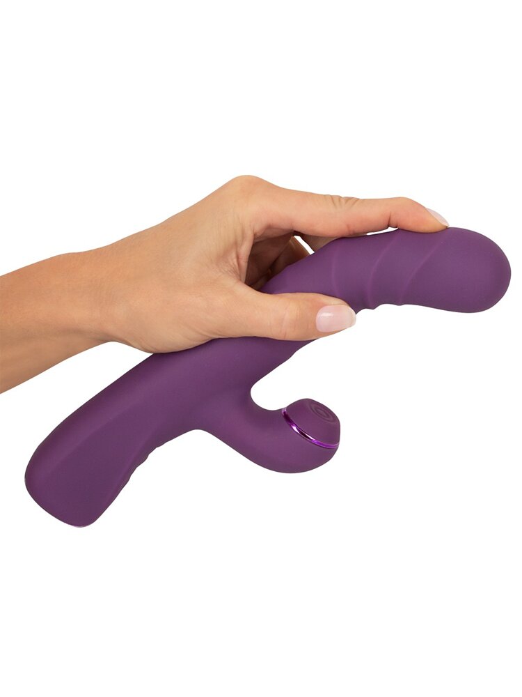 24.1cm Javida 3 Function Silicone Vibrator Purple Orion