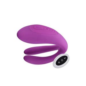 Duet Remote Control Couples Vibrator Purple Loving Joy