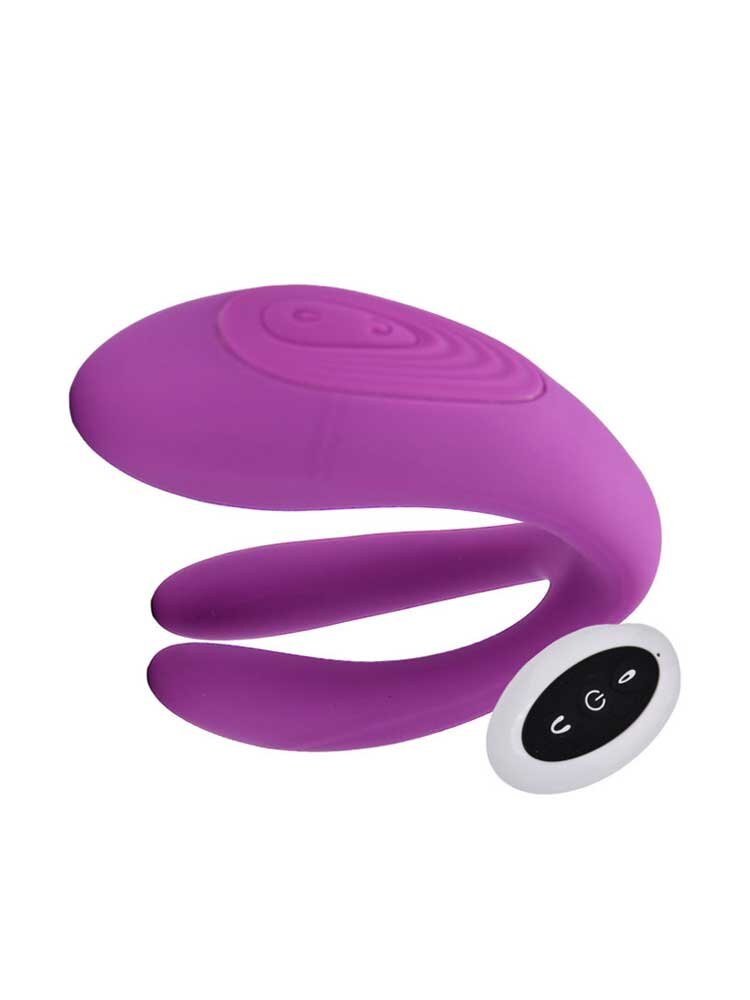 Duet Remote Control Couples Vibrator Purple Loving Joy