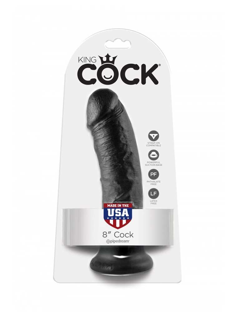 King Cock 20cm Black by Pipedream