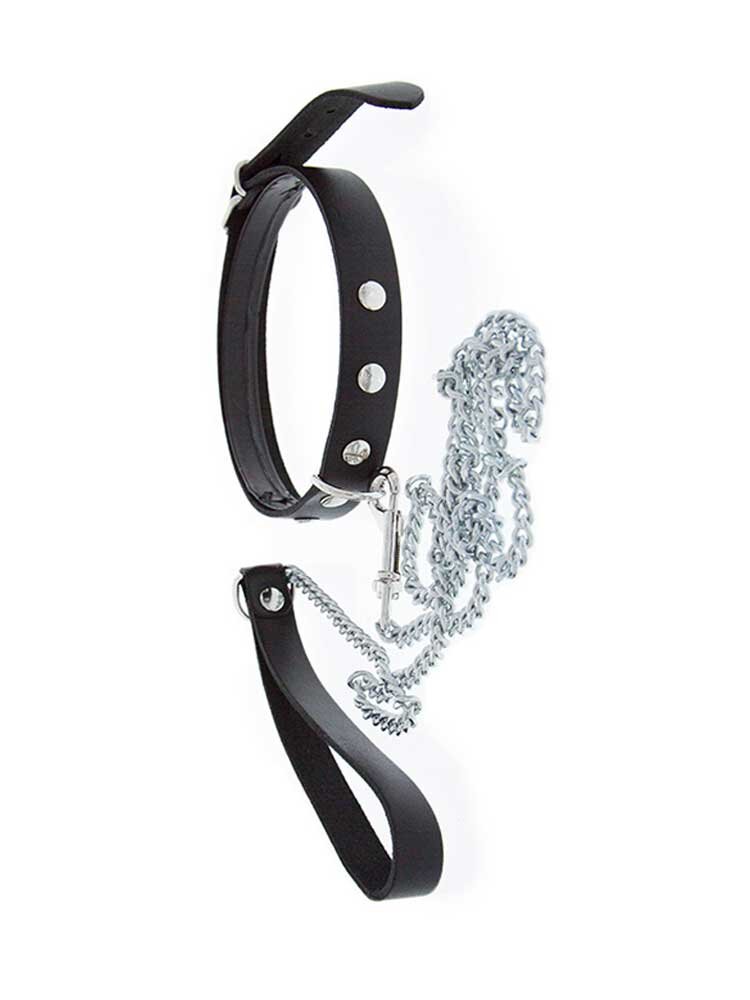 Leather Collar & Leash by Guilty Pleasure